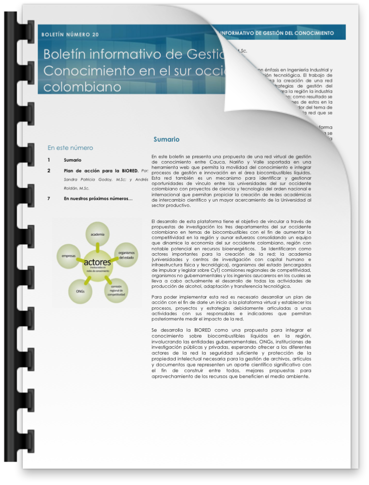 Portada: BIORED - LIQUID BIOFUELS.