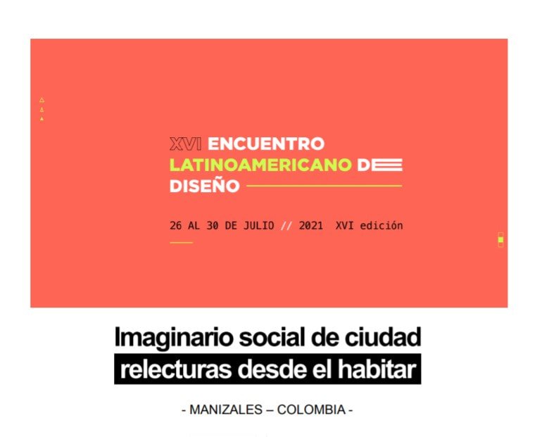 Portada: Social Imaginary of the City: Re-readings from inhabiting.